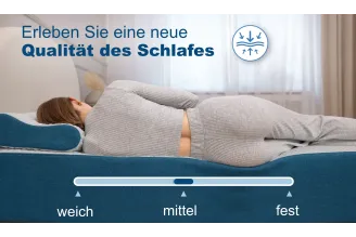 Schaumstoffmatratze Discovery mit Bezug, bequem, Härtegrad mittelfest