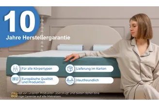 Schaumstoffmatratze Discovery mit Bezug, bequem, Härtegrad mittelfest