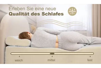 Taschenfederkernmatratze Revelation mit Bezug, mittelfest