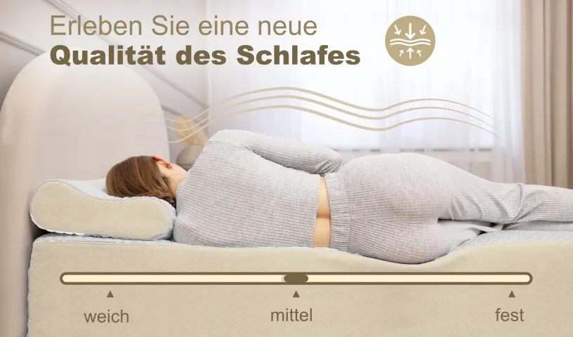 Taschenfederkernmatratze Revelation mit Bezug, mittelfest