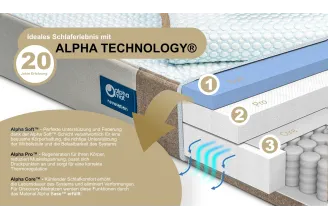 Taschenfederkernmatratze Revelation mit Bezug, bequem