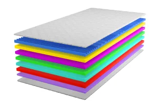 ECO Perfect Schaumstoffmatratze mit 9 Schichten ECO Perfect Schaumstoffmatratze mit 9 Schichten