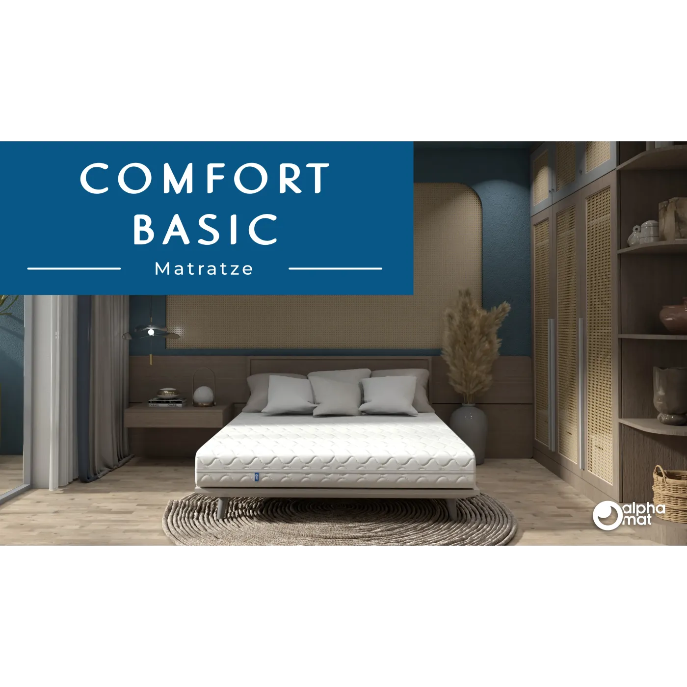 Schaumstoffmatratze COMFORT BASIC mit Bezug